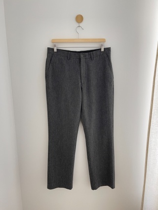 Szare spodnie 60% wełna - L / unisex