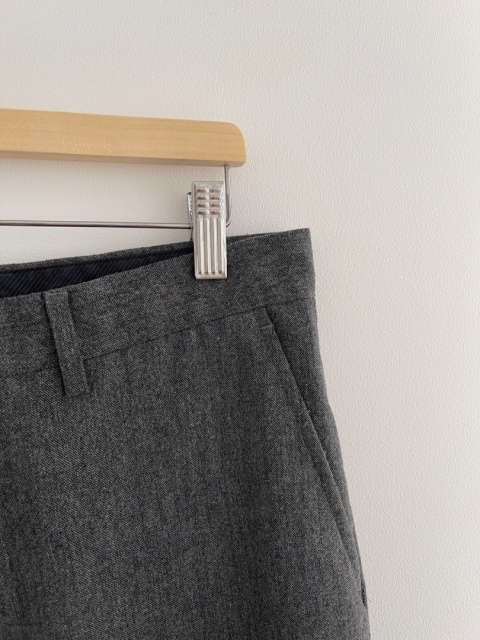 Szare spodnie 60% wełna - L / unisex