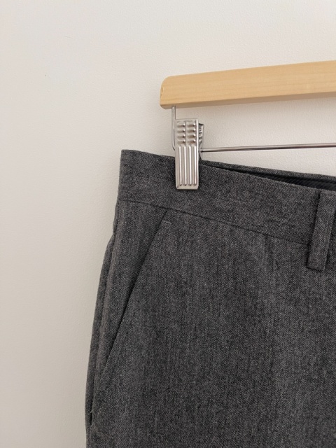 Szare spodnie 60% wełna - L / unisex