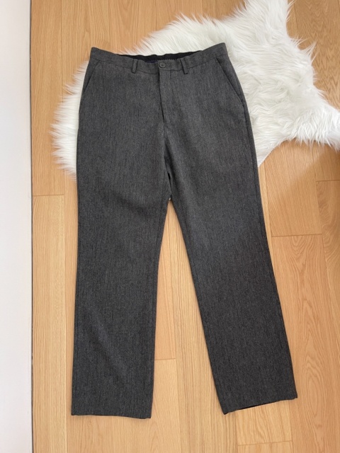 Szare spodnie 60% wełna - L / unisex