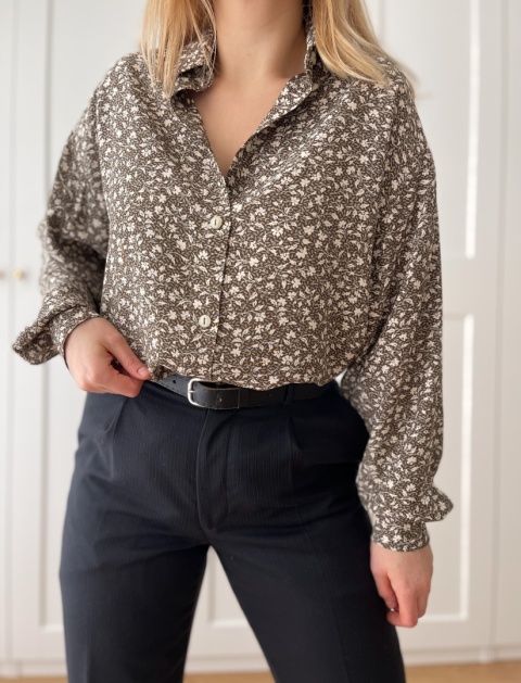 Koszula vintage, 100% wiskoza - M/XXL