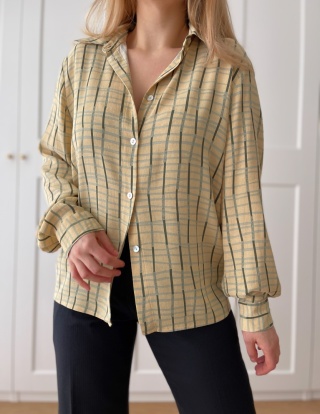 Koszula vintage, 100% wiskoza - M/XL