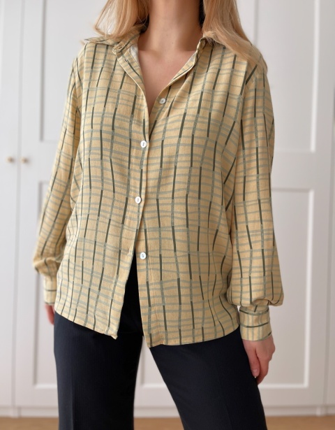 Koszula vintage, 100% wiskoza - M/XL