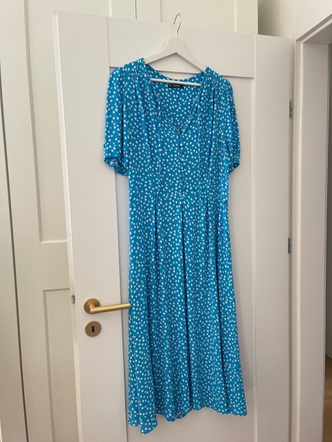 Sukienka w grochy, wiskoza - L/X: