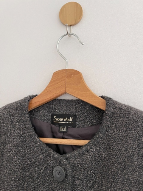 Marynarka VINTAGE, 81% wełna - S