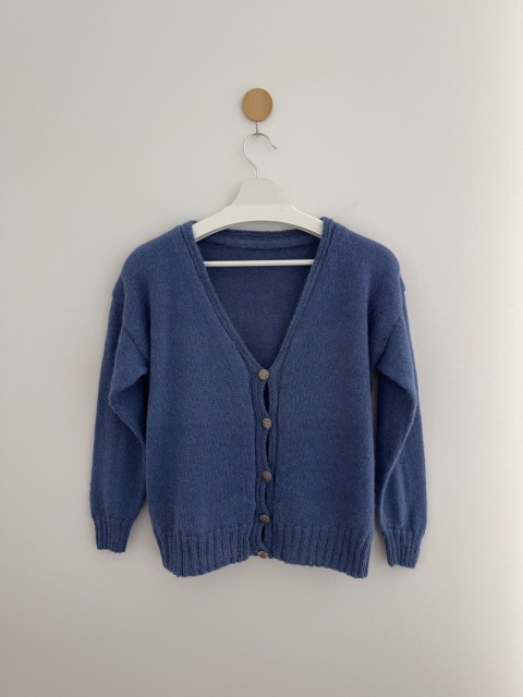 Kardigan HANDMADE, 100% wełna - M/L