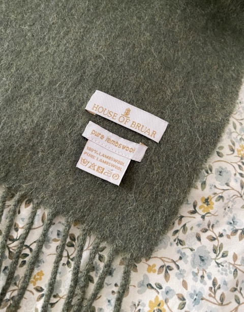 Szalik HOUSE OF BRUAR, 100% wełna - 26 x 164 cm