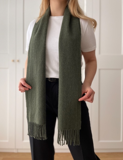 Szalik HOUSE OF BRUAR, 100% wełna - 26 x 164 cm