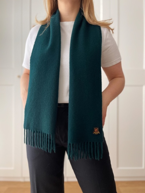 Włoski miękki szalk 80% wełna - 29 x 140 cm