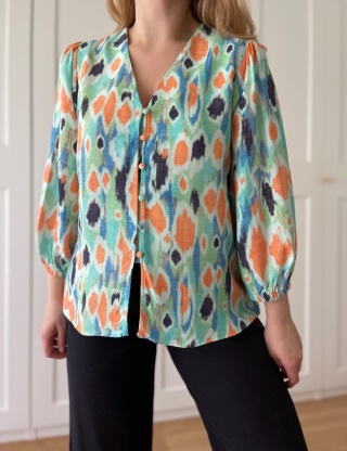 Bluzka GALLERY, wiskoza - L/XL