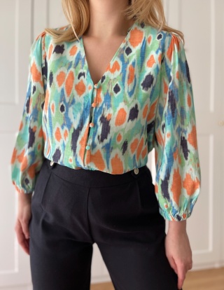 Bluzka GALLERY, wiskoza - L/XL