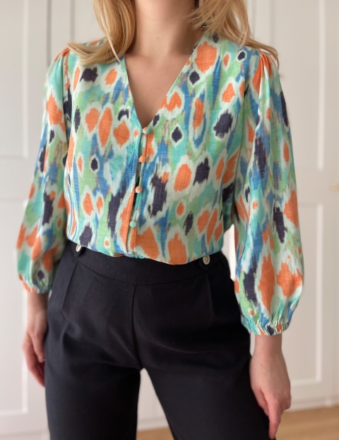 Bluzka GALLERY, wiskoza - L/XL