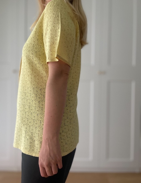 Ażurowa koszula, 90% wiskoza - M/XL