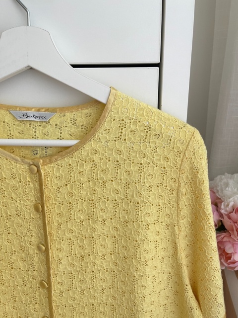 Ażurowa koszula, 90% wiskoza - M/XL