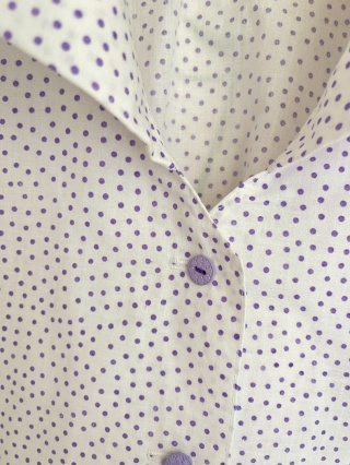 Koszula w kropki, 100% bawełna - M/L