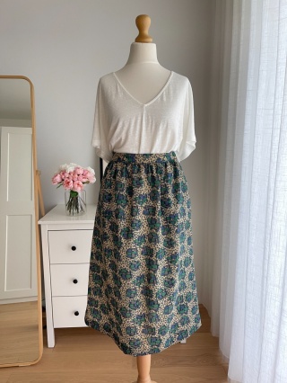 Spódnica vintage, 100% wełna - S/M