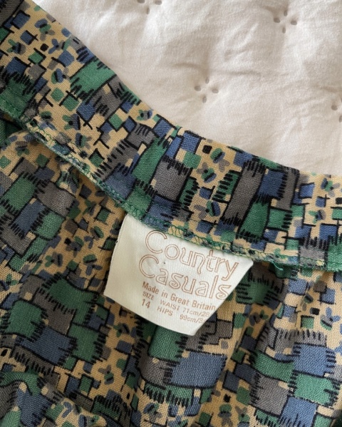 Spódnica vintage, 100% wełna - S/M