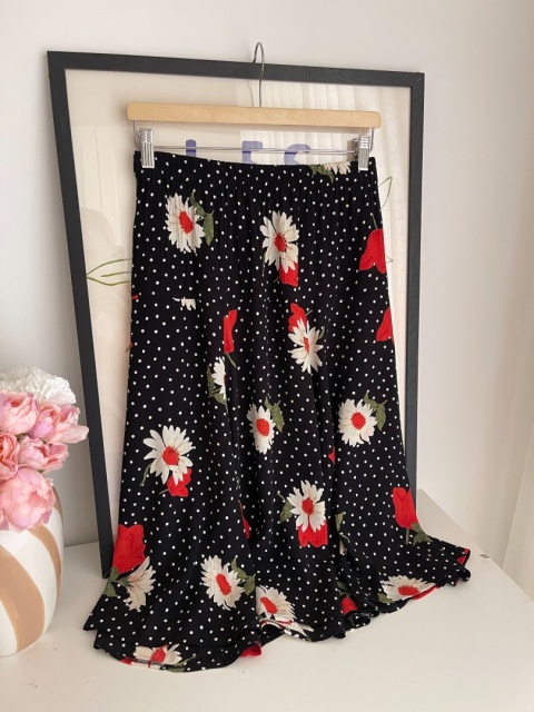Spódnica VINTAGE, wiskoza - XL/3XL