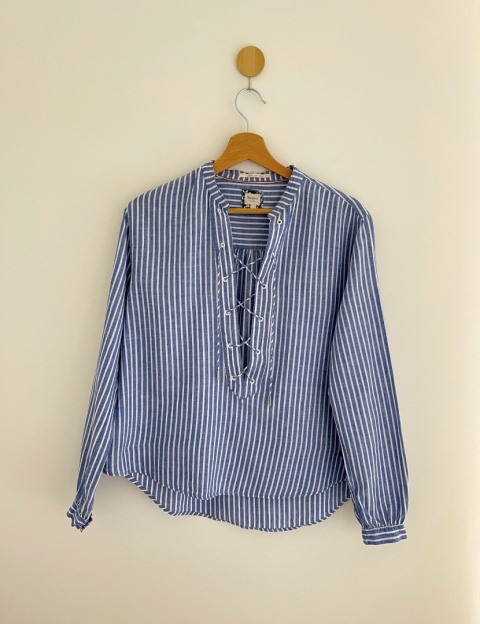 Koszula PEPE JEANS, len i bawełna - M