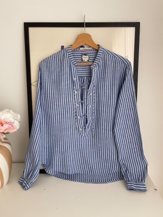 Koszula PEPE JEANS, len i bawełna - M