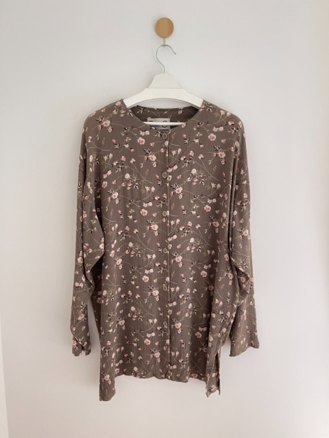 Dłuzsza koszula vintage, wiskoza - XL/3XL