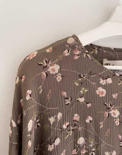 Dłuzsza koszula vintage, wiskoza - XL/3XL