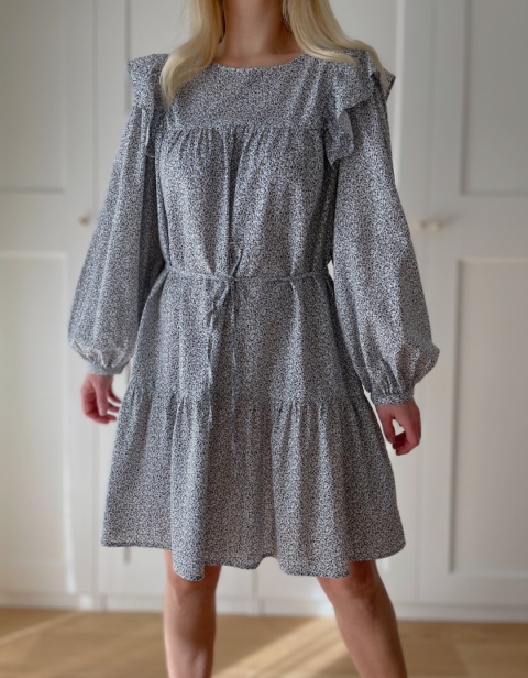 Sukienka H&M, wiskoza i bawełna - M/XL