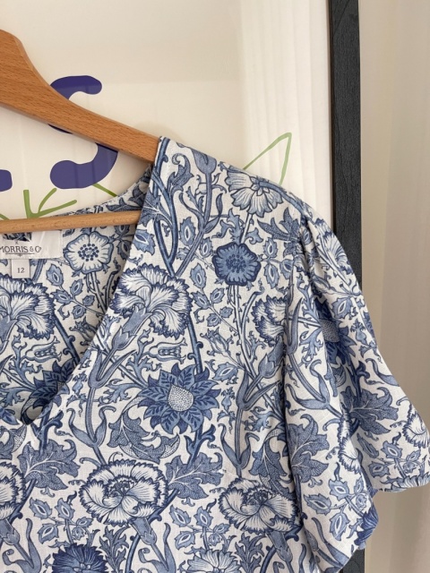 Sukienka NEXT x MORRIS & CO, wiskoza i len - M/L