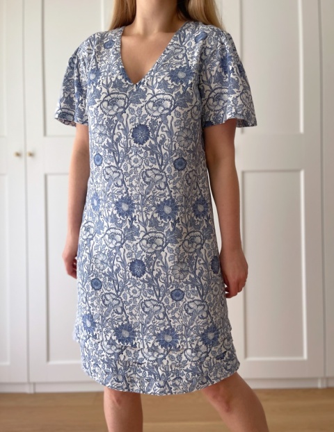 Sukienka NEXT x MORRIS & CO, wiskoza i len - M/L