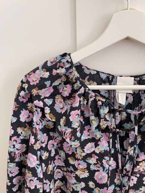 Sukienka w łączkę, 100% bawełna - M/L