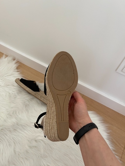 Skórzane sandały/ espadryle - rozmiar 41 / wkładka 25.5 cm