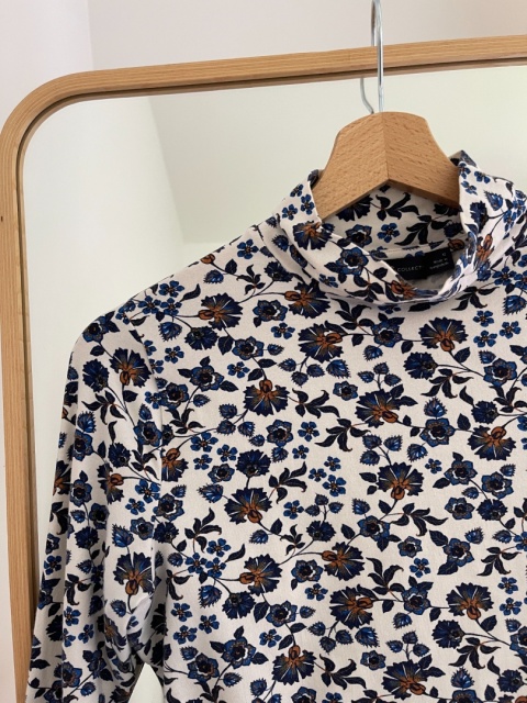 Elastyczny golf longsleeve M&S, bawełna - S