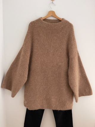 Sweter H&M, moher i wełna blend - L/XXL