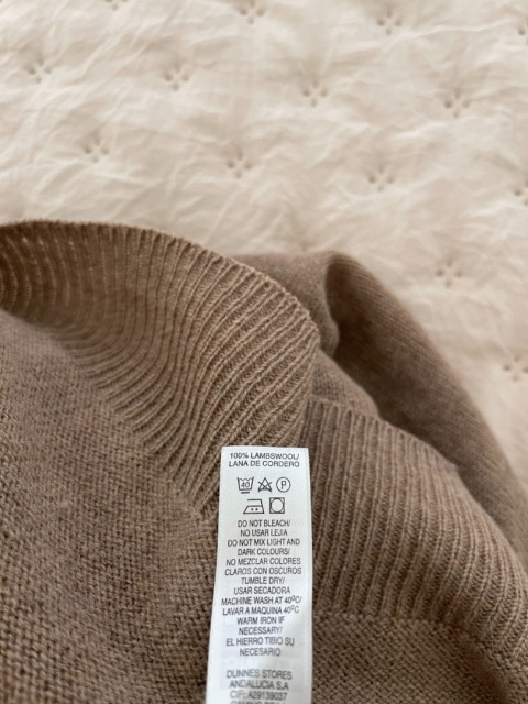 Sweter DUNNES, 100% wełna jagnięeca - L/XL unisex