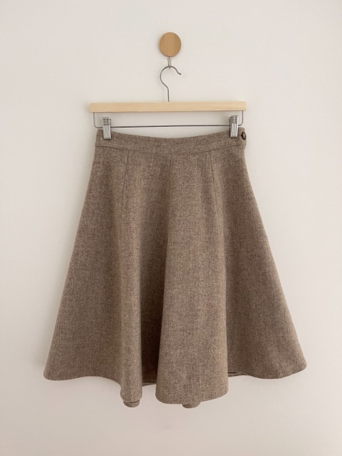 Spódnica vintage, 100% wełna, XS