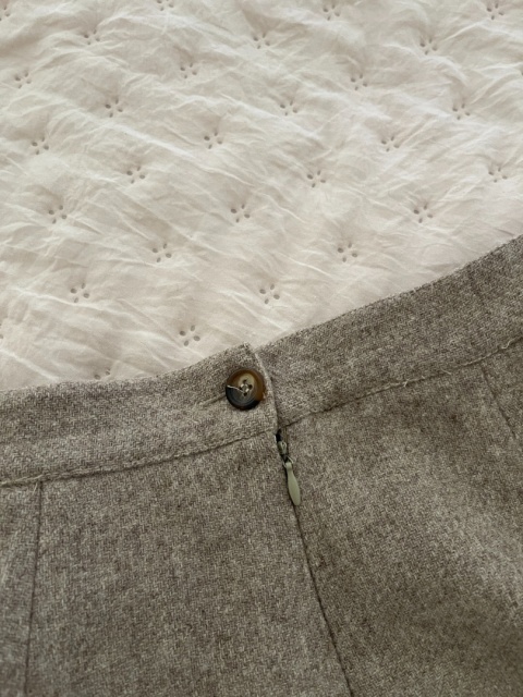 Spódnica vintage, 100% wełna, XS