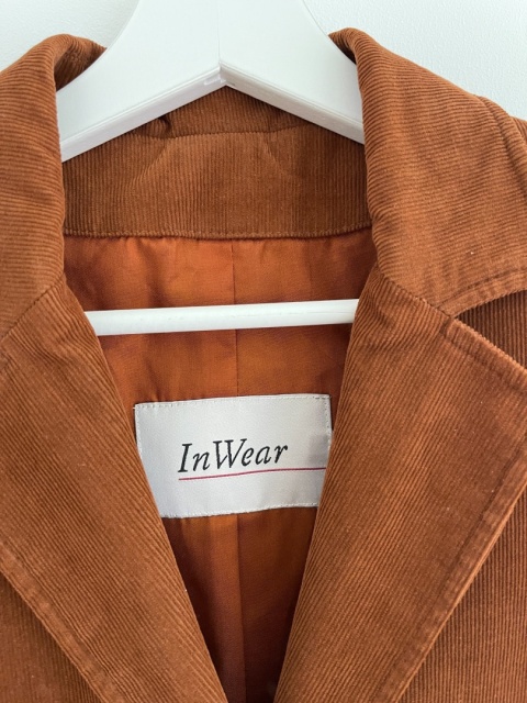 Sztruksowy płaszcz InWear, 95% bawełna - S