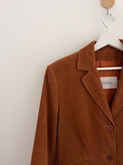 Sztruksowy płaszcz InWear, 95% bawełna - S