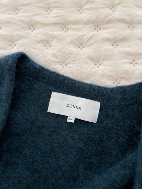 Kardigan DONNA, moher i wełna blend - XS/S
