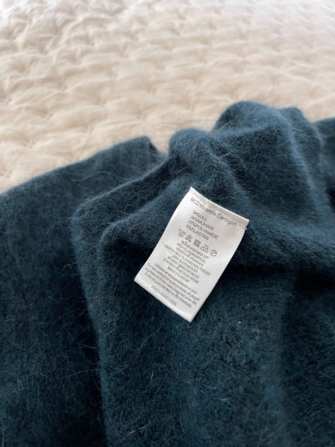 Kardigan DONNA, moher i wełna blend - XS/S