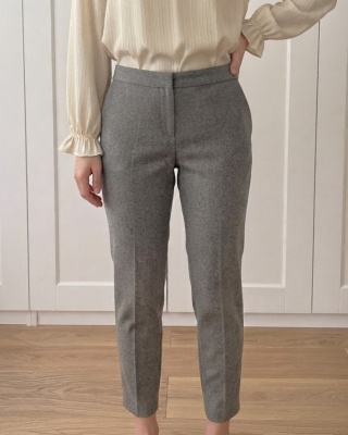 Szare cygaretki L.O.G.G, 54% wełna - M/L