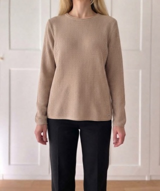 Wafelkowy sweter JACK&JONES, 50% bawełna organiczna - L unisex
