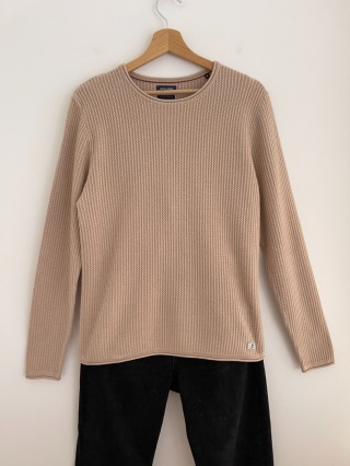 Wafelkowy sweter JACK&JONES, 50% bawełna organiczna - L unisex
