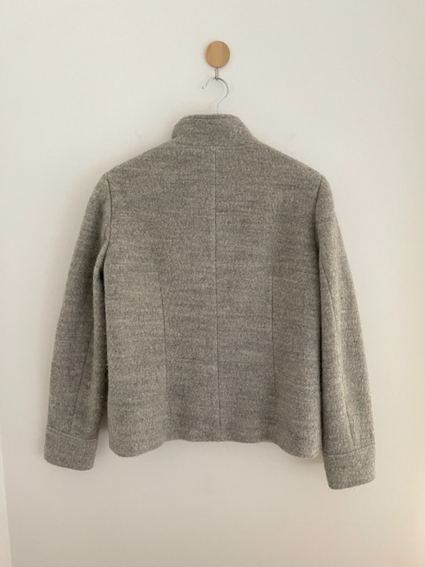 Szara kurtka WHITE LABEL, 61% wełna - M/L