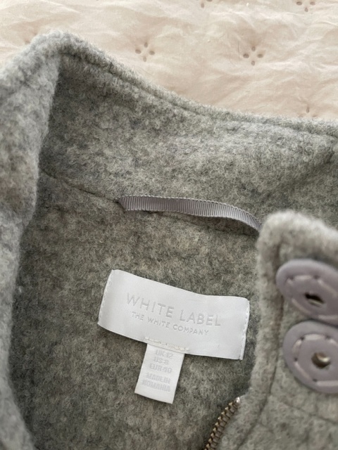 Szara kurtka WHITE LABEL, 61% wełna - M/L