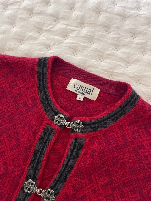 Sweter VINTAGE, 100% wełna merino - M/L