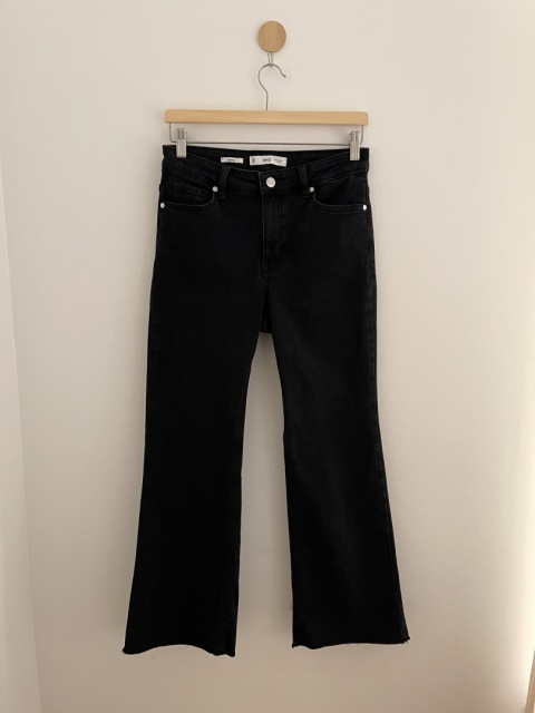 Jeansy flare MANGO, bawełna - S/M