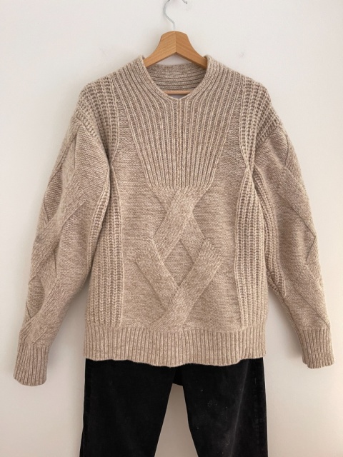 Gruby sweter 2ndDay 80% wełna merino, M/XL