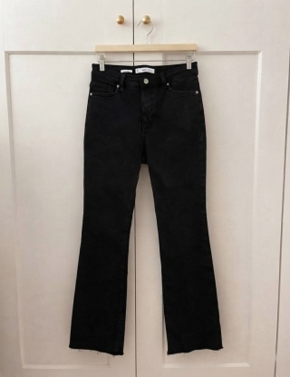Jeansy flare MANGO, bawełna - S/M