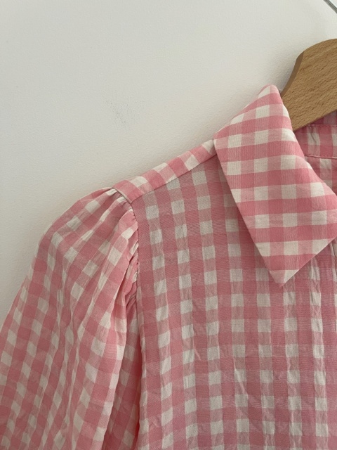 Koszula w kratkę, 80% bawełna - S/M